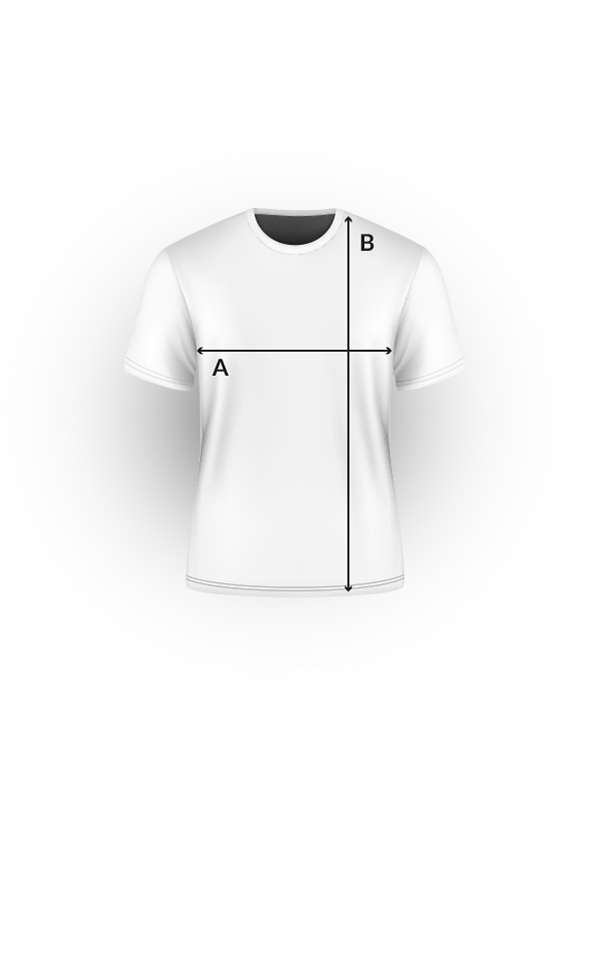 Tamanhos camiseta